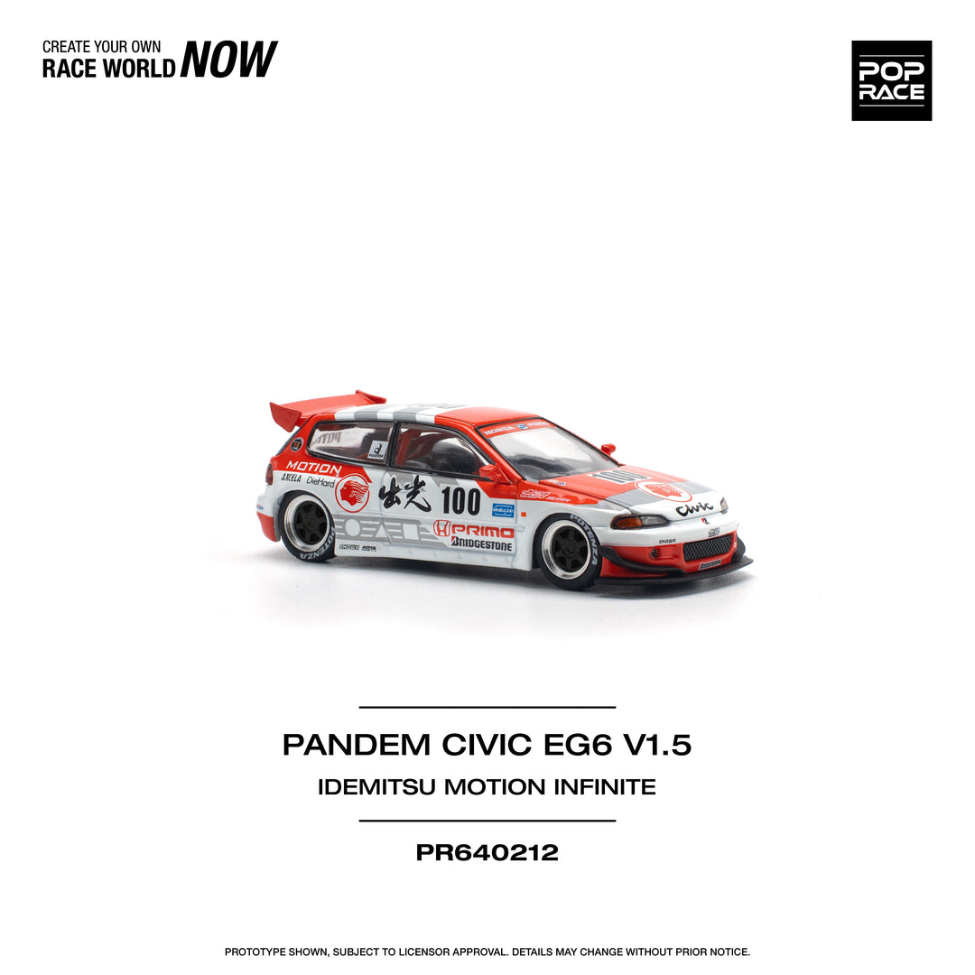 Pop Race Pandem Civic EG67 V1.5, Idemitsu Motion Infinite PR640212