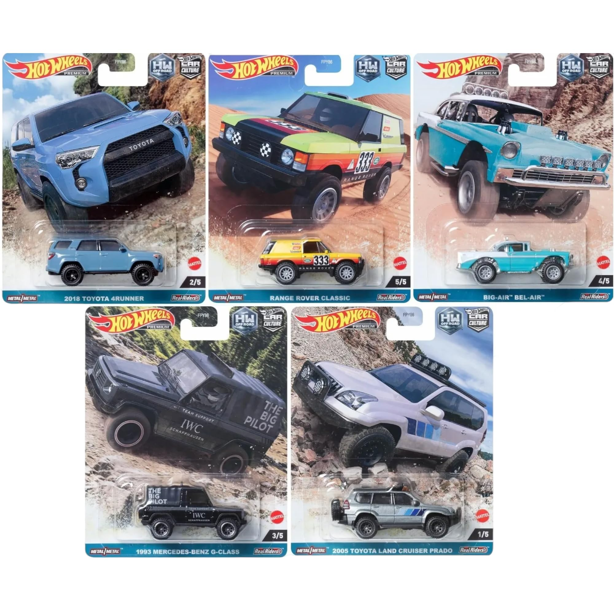 Hot Wheels Premium Set Car Culture Off Road FPY86-977F