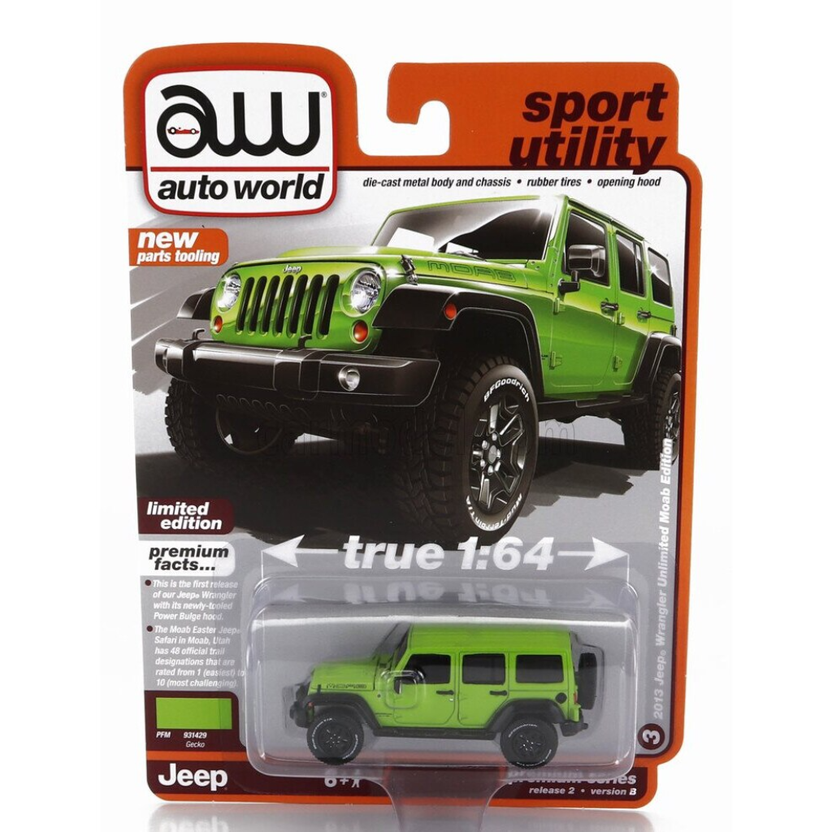 Auto World Jeep Wrangler AWSP130B-AW64402-3 – Micro Garage