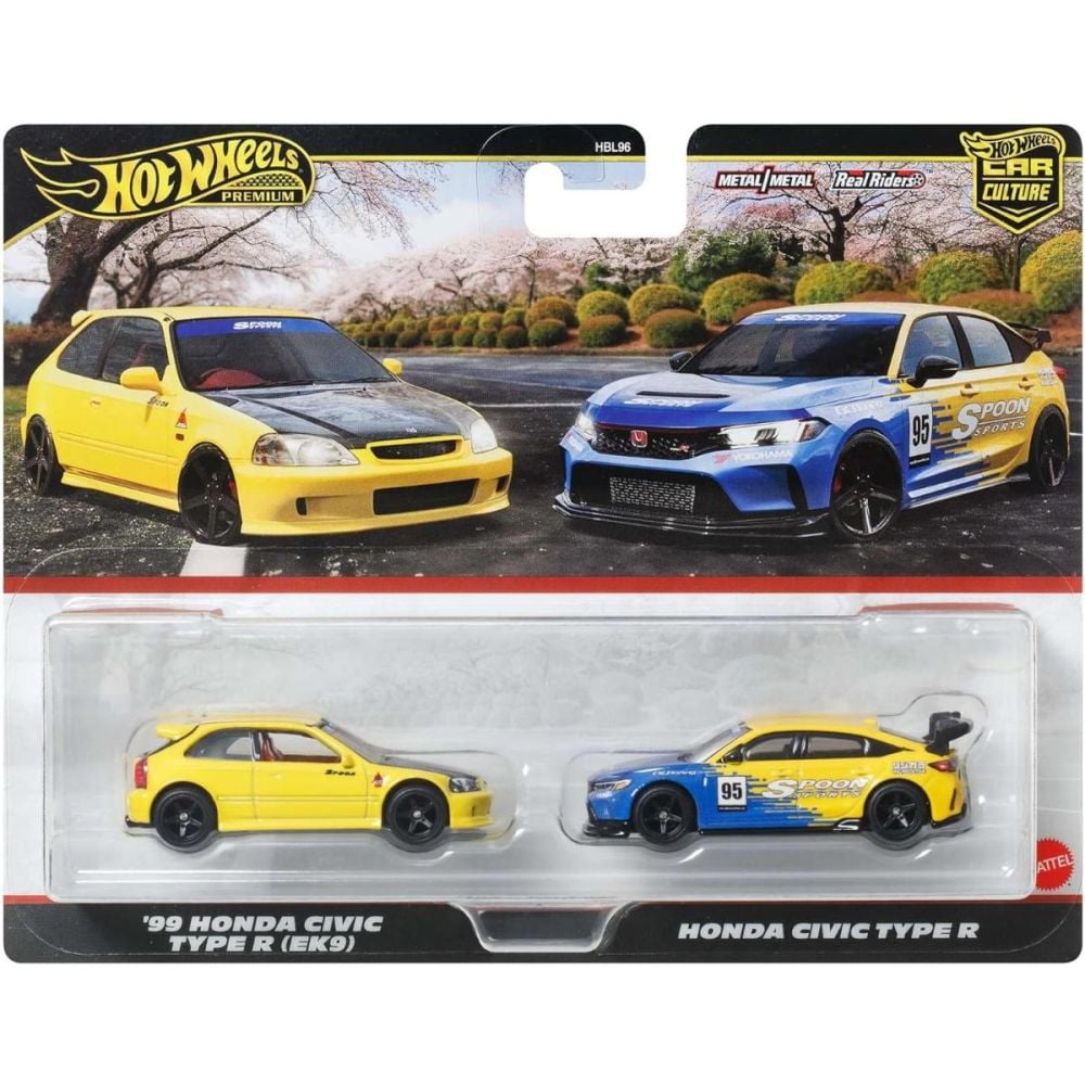 Hot Wheels Premium Pack 1999 Civic Type R (EK9) & Honda Civic Type-R JBL00